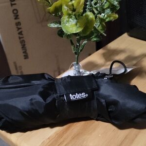 Totes Sleek Black Umbrella